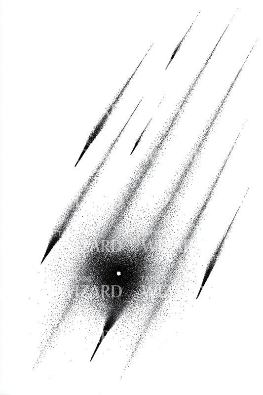 Falling Star Trails Tattoo Design
