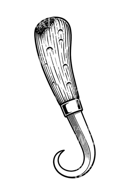 Farriers Hoof Knife Tattoo Design