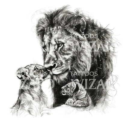 Father and Daughter Tattoo Idea