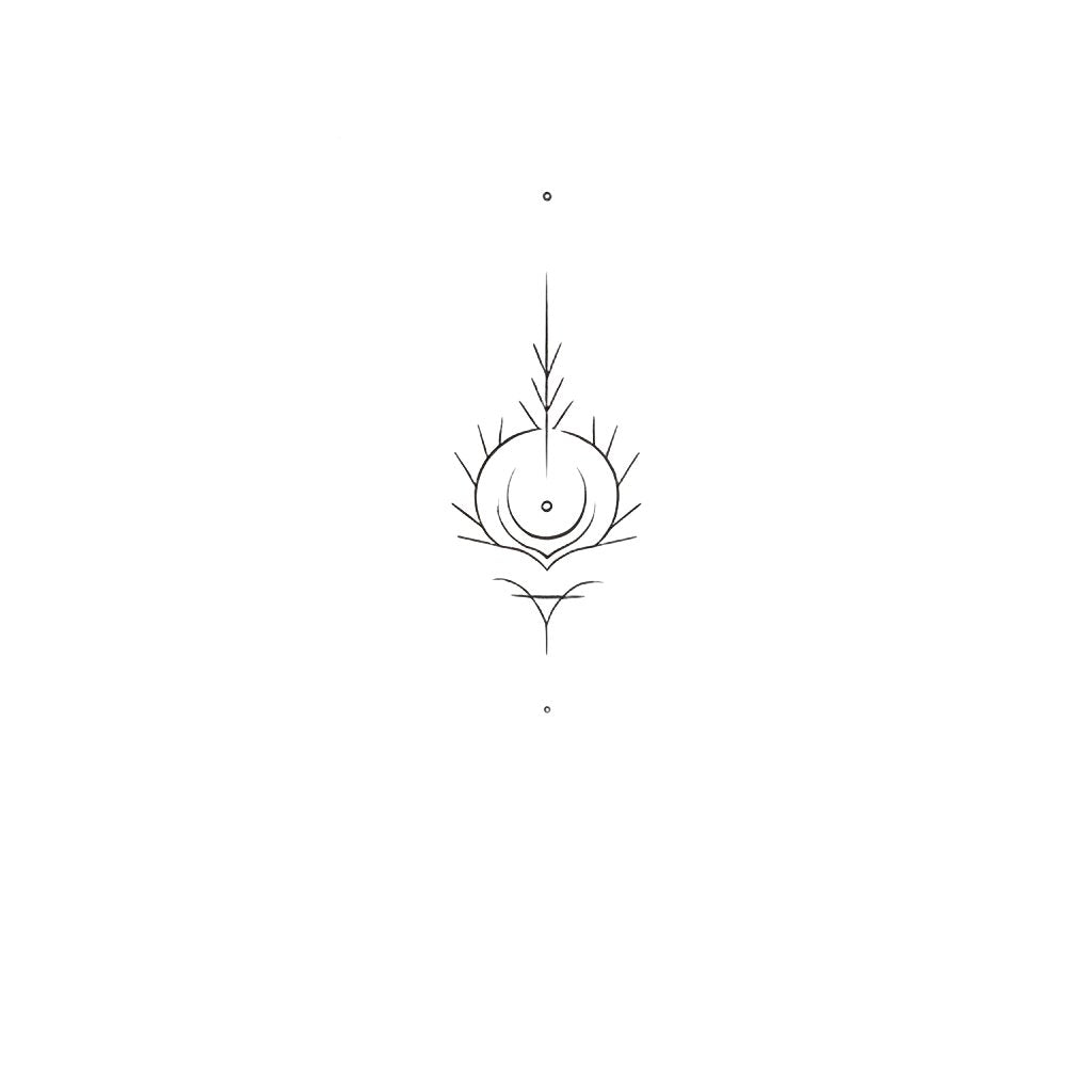 Cancer Glyph Zodiac Constellation Tattoo Design