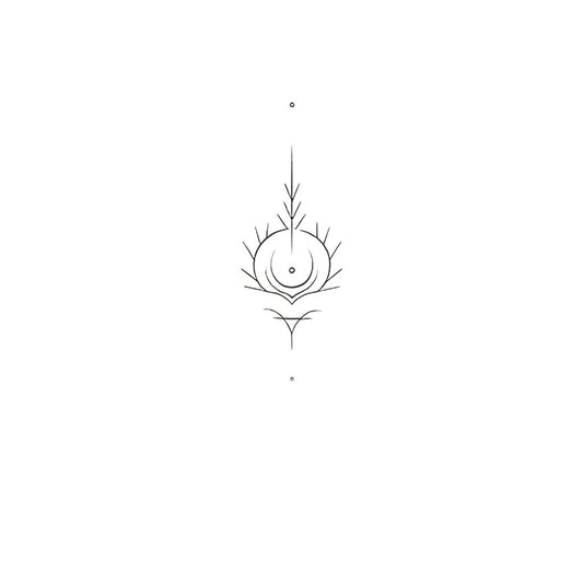 Cancer Glyph Zodiac Constellation Tattoo Design
