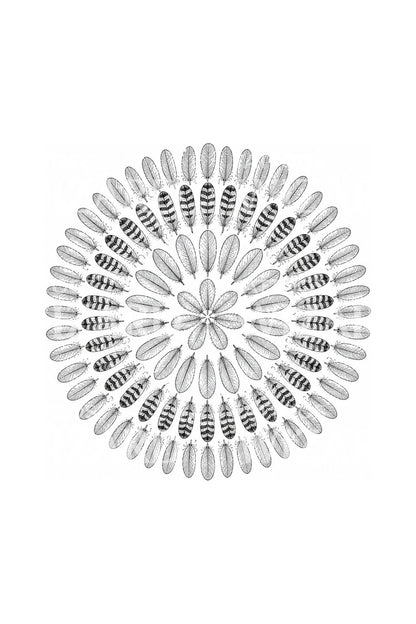 Feather Mandala Tattoo Design