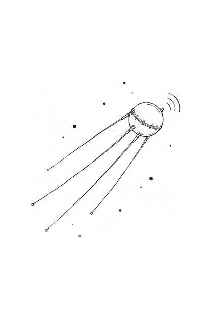 Idée de tatouage du premier satellite émetteur