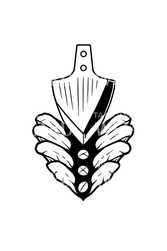 Tatoveringsdesign med den første plovfure