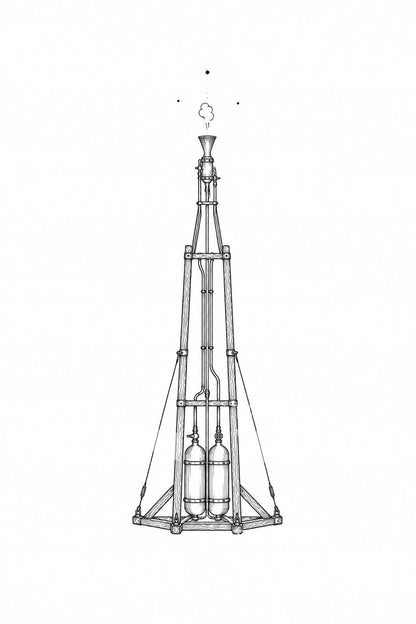 Desain Tato Rangka Roket Bahan Bakar Cair Pertama