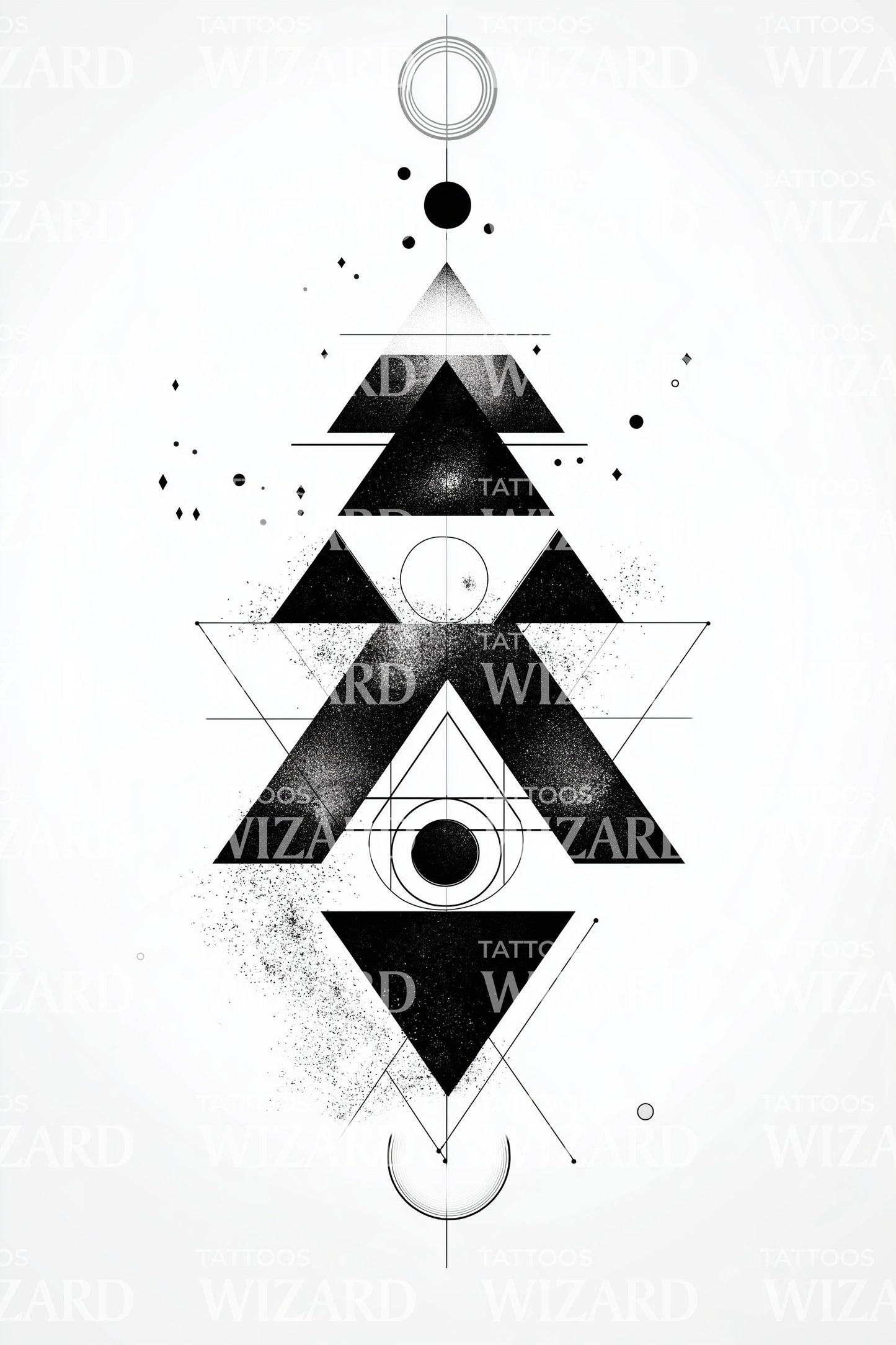 Floating Ornament Tree Tattoo Idea