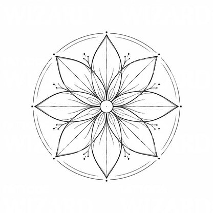 Floral Mandala Tattoo Design