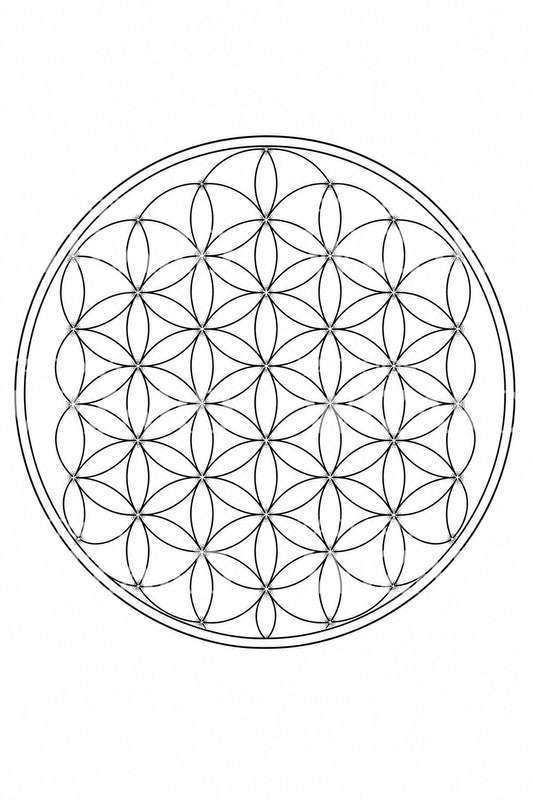 Geometrisch Flower of Life tattoo-ontwerp