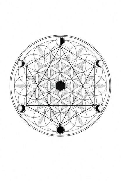 Flower of Life Mandala Tattoo Idea