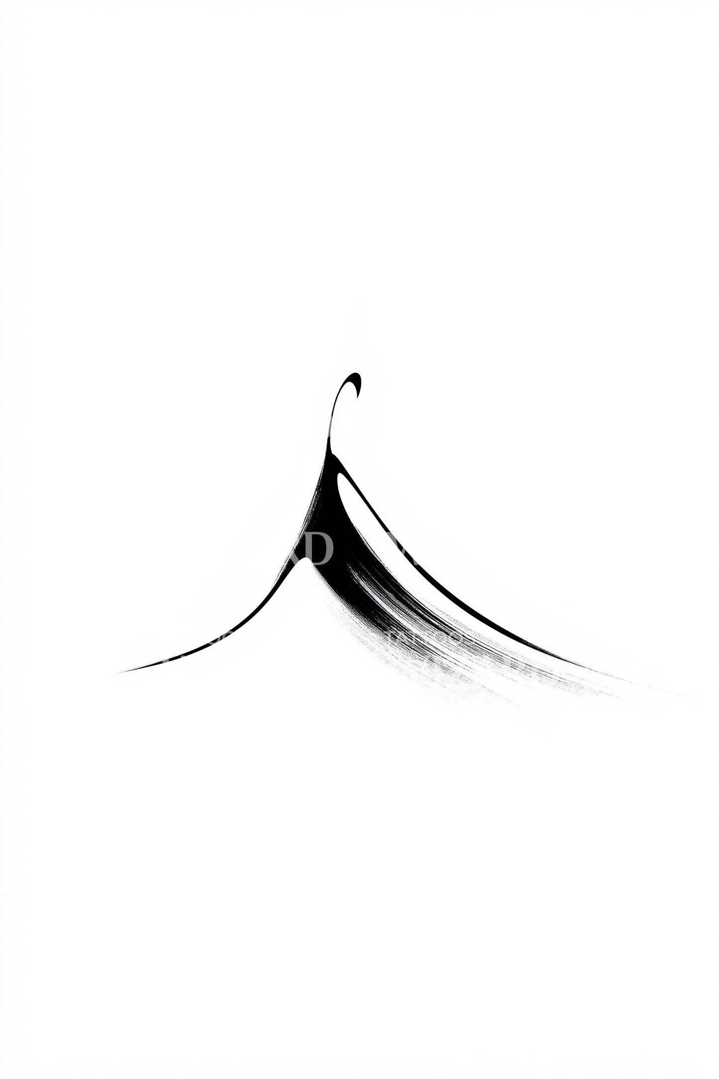 Flytande Kamm-Tatuering Design