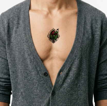 Desain Tato Ornamental Venus Flytrap