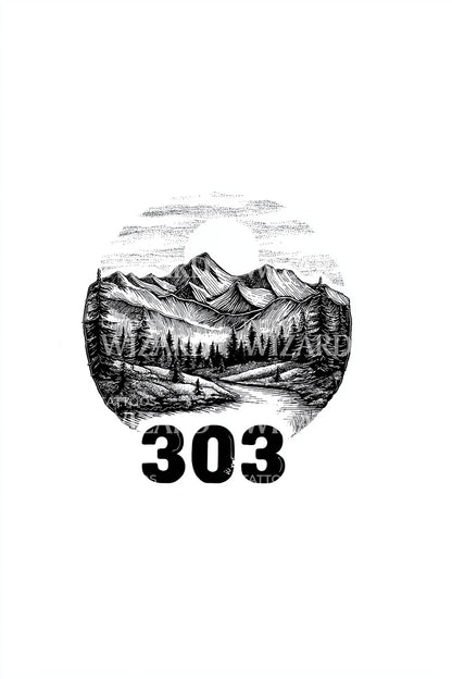 Forest Valley 303 Tattoo Illustration