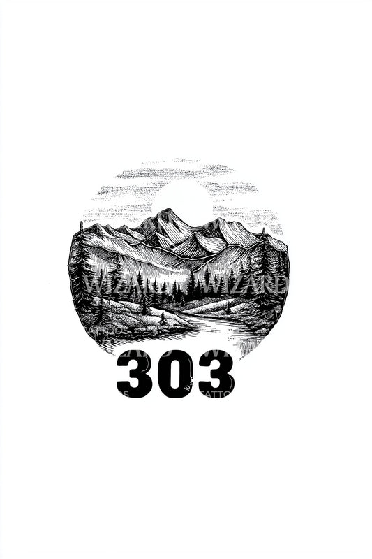 Forest Valley 303 Tattoo Illustration