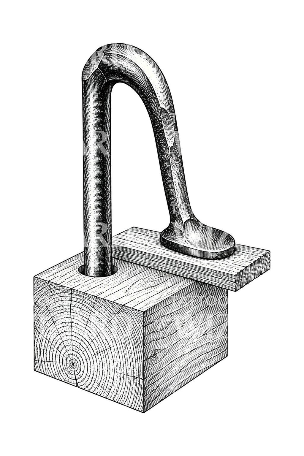 Forged Bench Holdfast Tattoo Idea