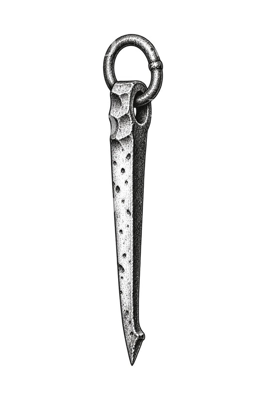 Tatoveringsdesign med smidd ringbolt