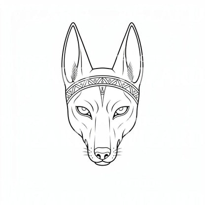 Fox Headdress Tattoo Design