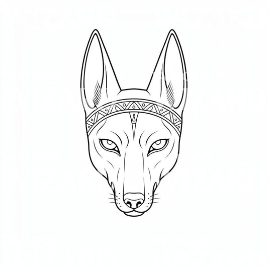Fox Headdress Tattoo Design