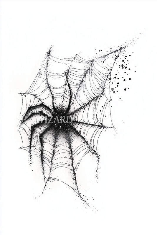 Fragmented Web Mandala Tattoo Idea