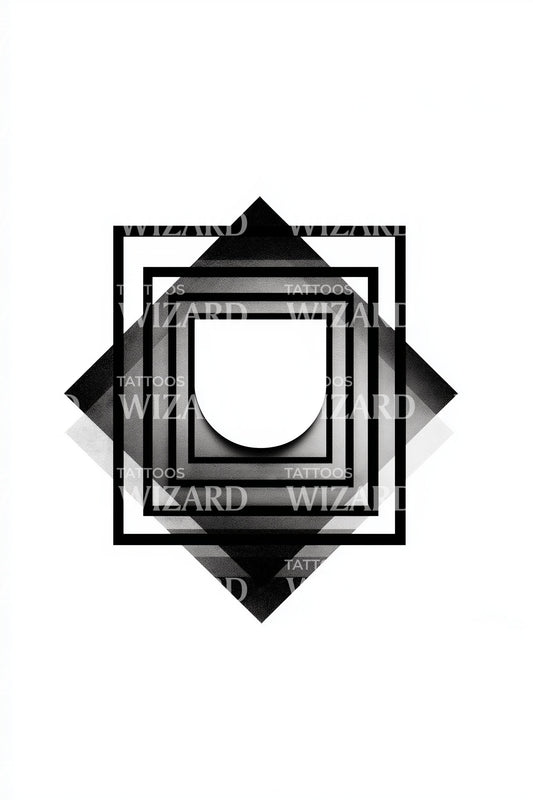 Framed Square Matrix Tattoo Design