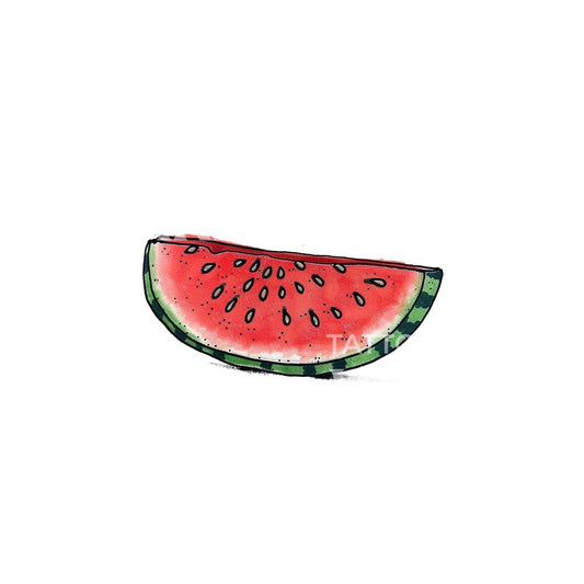 Fresh Watermelon Tattoo Idea