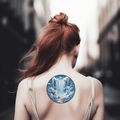 Frozen Waterfall Tattoo Idea