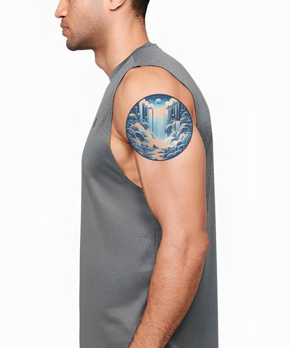 Frozen Waterfall Tattoo Idea