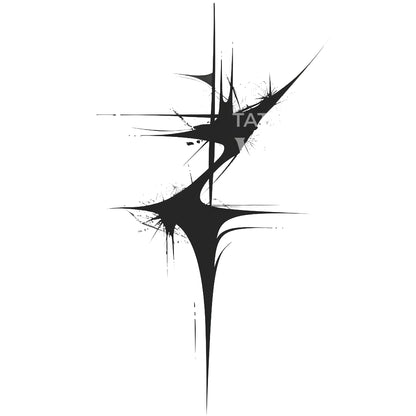 Guidance and Protection Abstract Tattoo Design