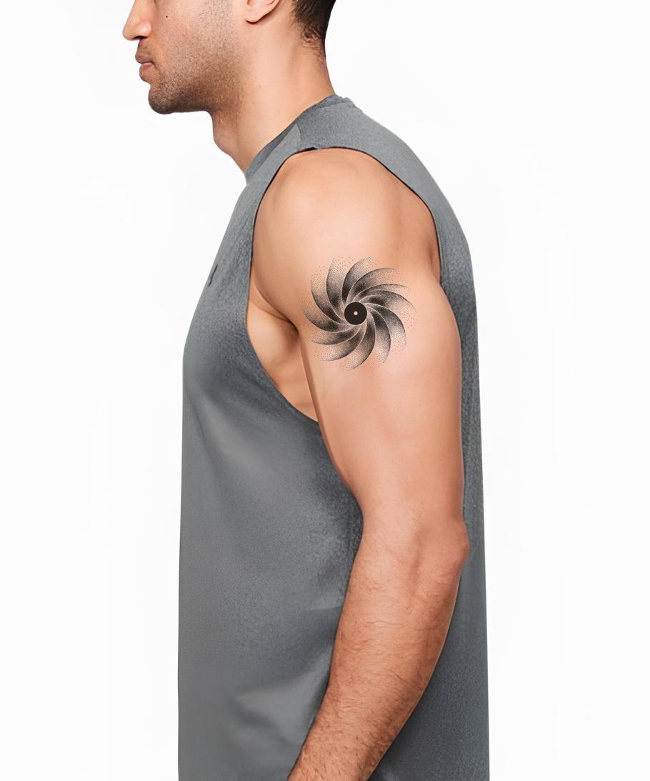 Spiral Galaxy Whorl Tattoo Idea
