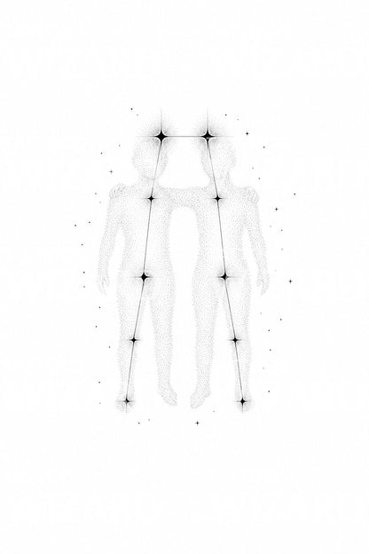 Gemini Constellation Twins Star Map Tattoo Idea