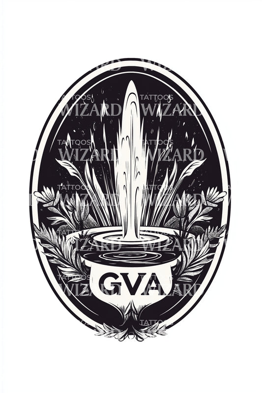 Geneva GVA Emblem Tattoo Design