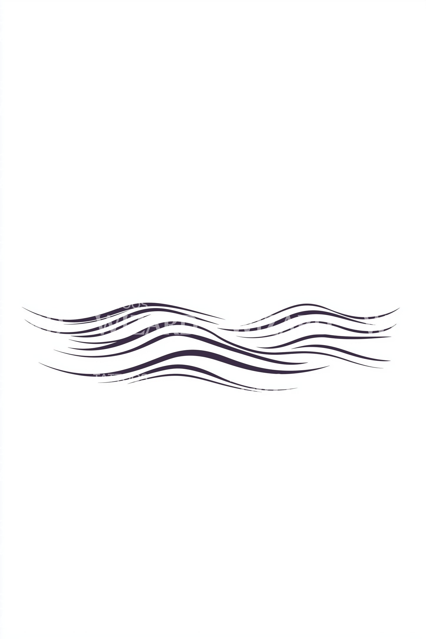 Gentle Flowing Lines Tattoo Design