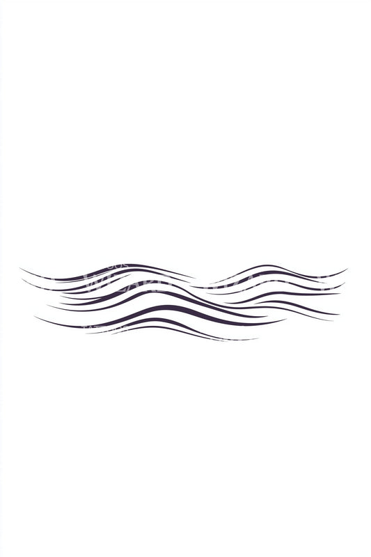 Gentle Flowing Lines Tattoo Design