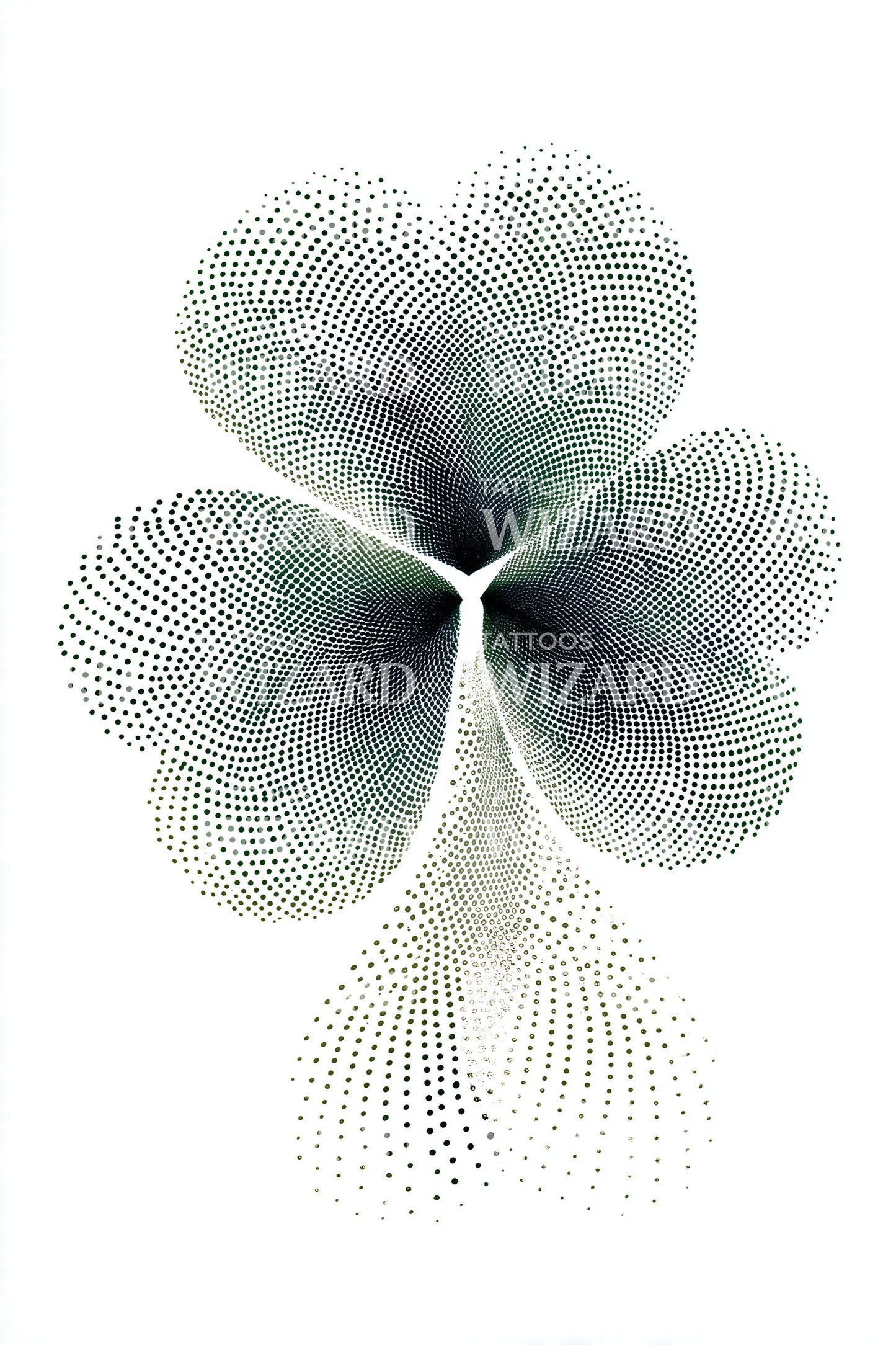 Geometrisk Kløver Spiral Tatoveringsidé