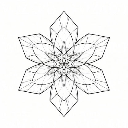 Geometric Floral Mandala Tattoo Design