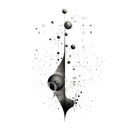 Mathematical Formula Minimalist Tattoo Design