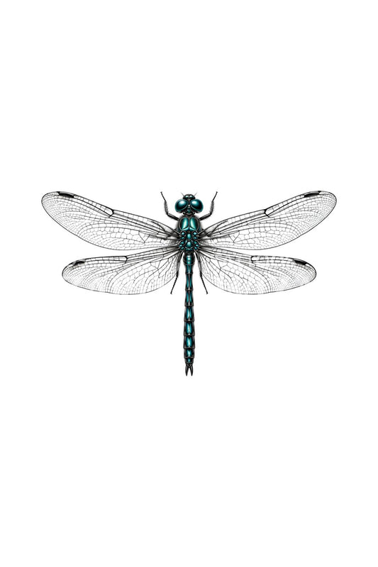Glass Wing Dragonfly Micro Realism Tattoo Idea