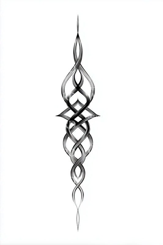 Gleaming Lotus Geometry Tattoo Design