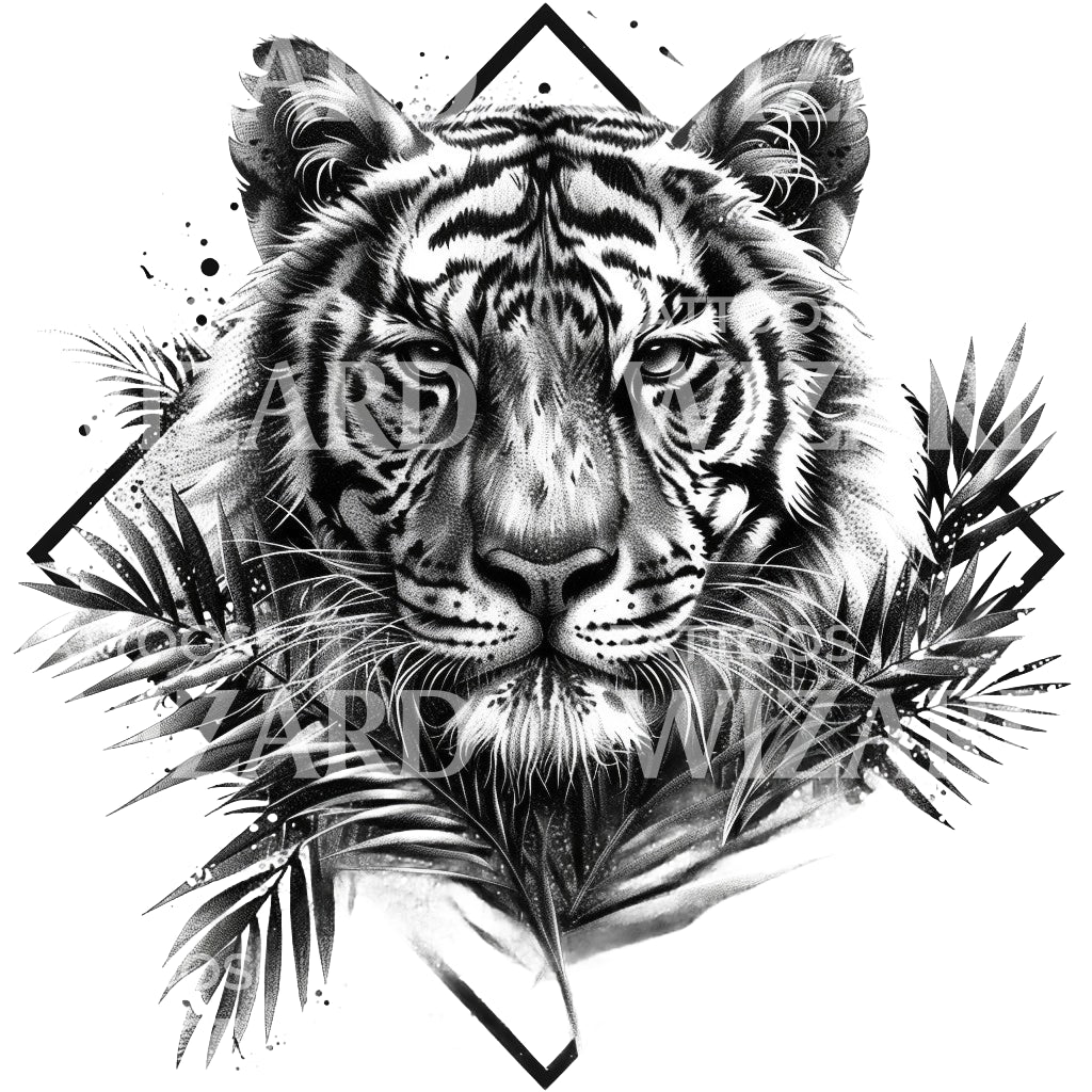 Glorious Wild Tiger Tattoo Design – Tattoos Wizard Designs