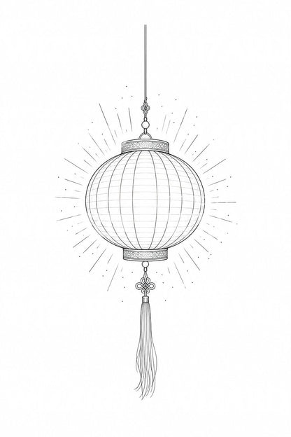 Tattoo-Idee mit leuchtender Papierlaterne
