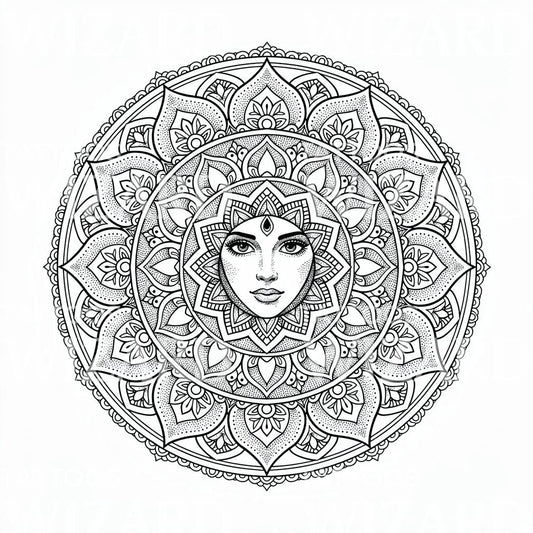 Goddess Mandala Tattoo Design