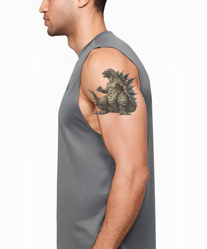 Design di Tatuaggio Anime Godzilla Feroce