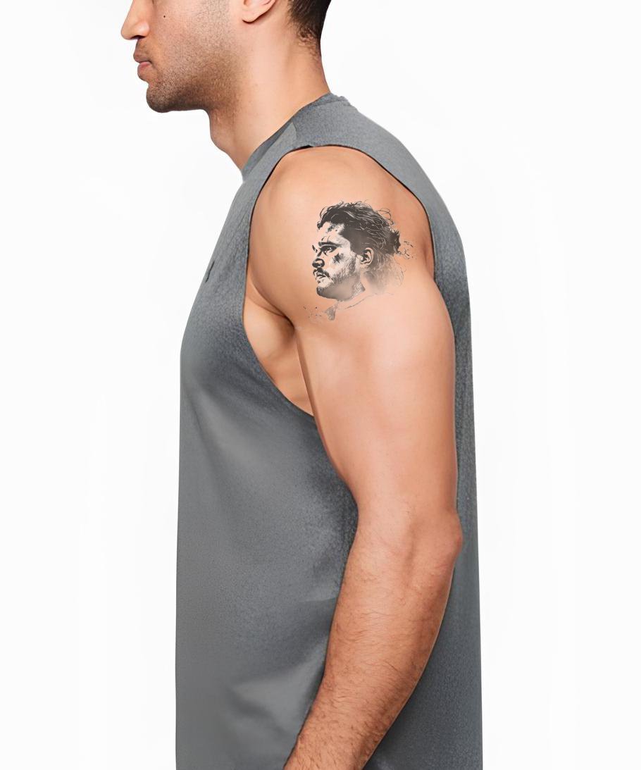 Design de Tatuagem Retrato do Corajoso Jon Snow