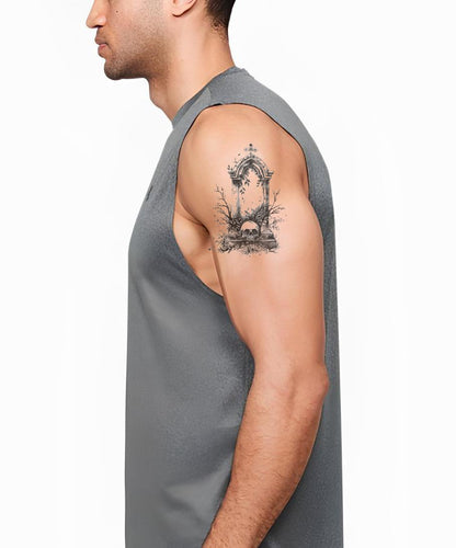 Gothic Tombstone Tattoo Design