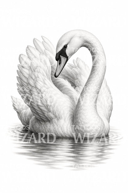 Graceful Swan Tattoo Idea