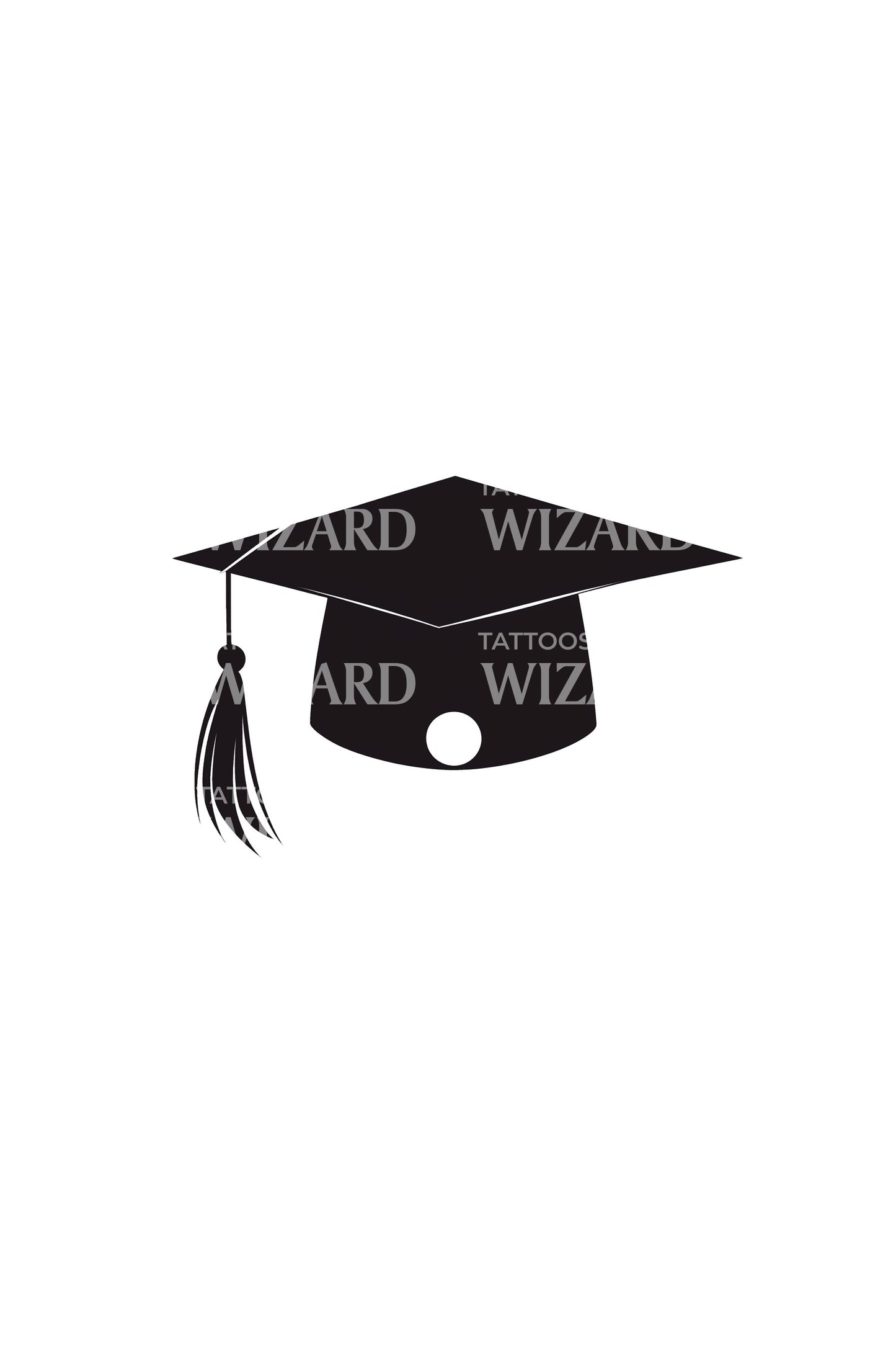 Graduation Cap Left Tassel Tattoo Idea