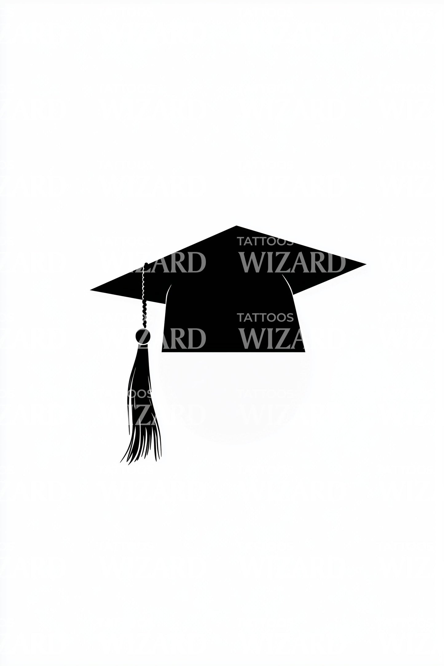 Graduation Cap Right Tassel Tattoo Idea