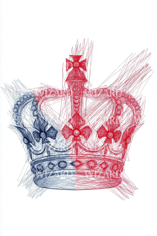 Graffiti Royal Crown Tattoo Design