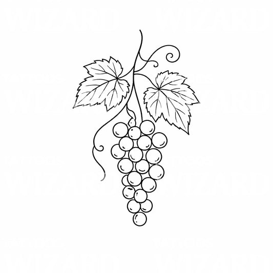 Grapevine Cluster Tattoo Design