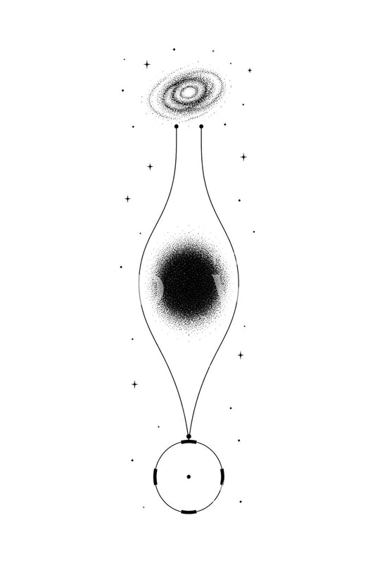 Tatuaggio dell’anello di Einstein come lente gravitazionale