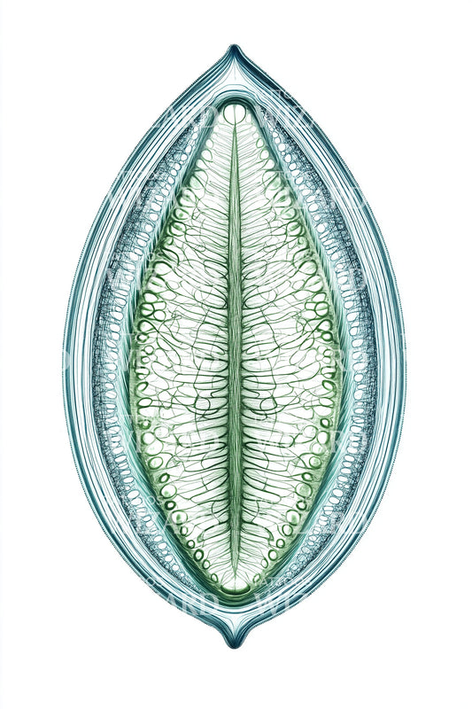 Green Veined Pod Tattoo Design